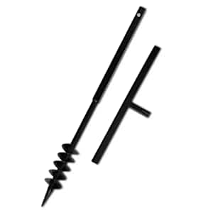 Zemní vrták s rukojetí 80 mm, s nástavci 9 m, ocel - obrázek 4