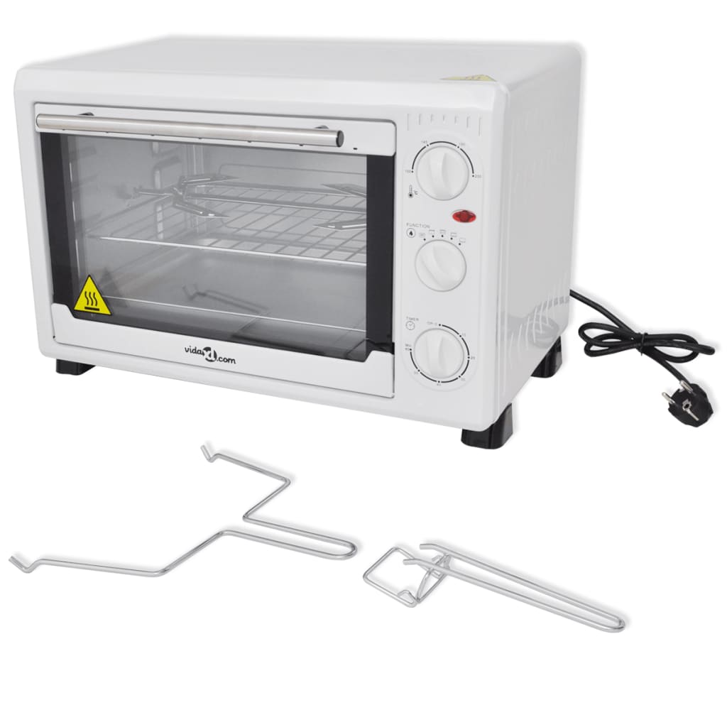 

vidaXL Mini oven met accessoires (wit / 26L 1500W)