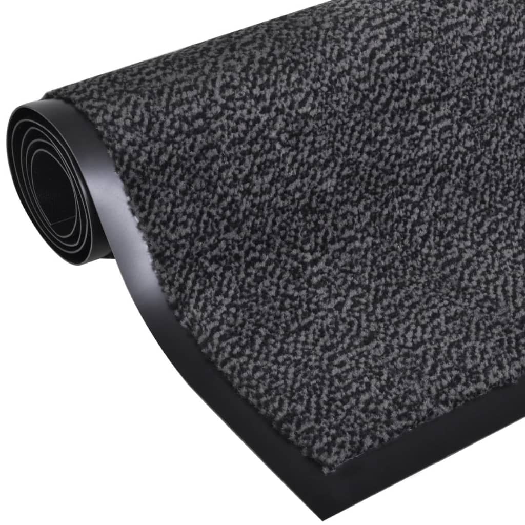 vidaXL Πατάκι απορροφητικό σκόνης ορθογώνιο 90 x 60 cm Ανθρακί