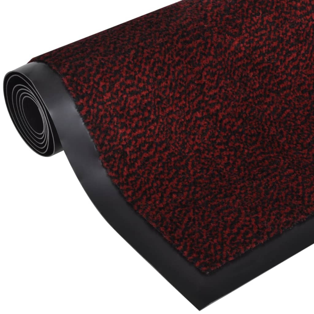 vidaXL Πατάκι απορροφητικό σκόνης ορθογώνιο 90 x 60 cm Κόκκινο