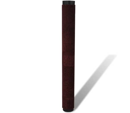 vidaXL Droogloopmat rechthoekig 90x60 cm rood