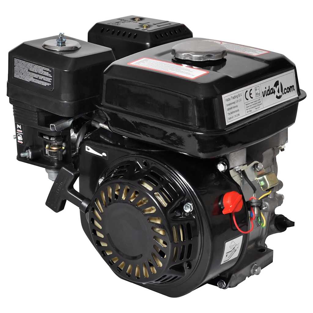 vidaXL Moteur à essence 6,5 CH 4,8 kW Noir