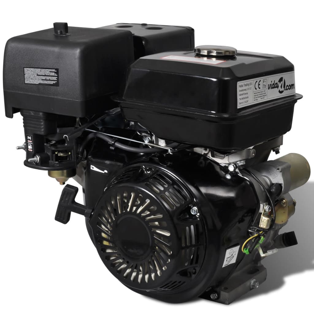 vidaXL Polttomoottori sähköstartilla 15 HV 11 kW musta