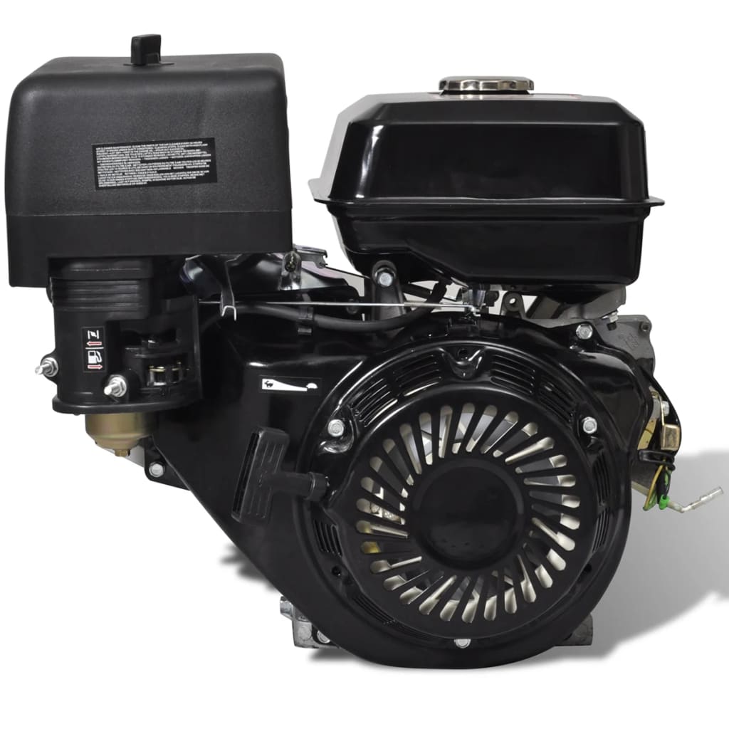 vidaXL Benzinemotor 15 PK 9,6 kW zwart