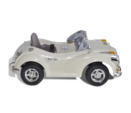 Batteridrevet legetøjsbil, man kan køre i (Beige)