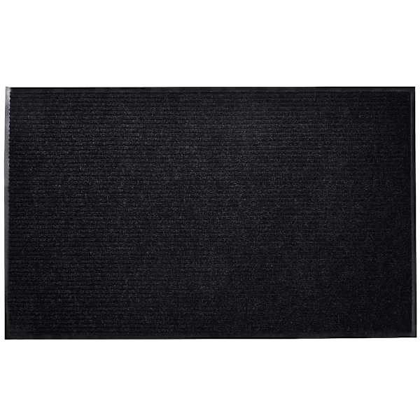 vidaXL uksematt, must, 90 x 120 cm, PVC