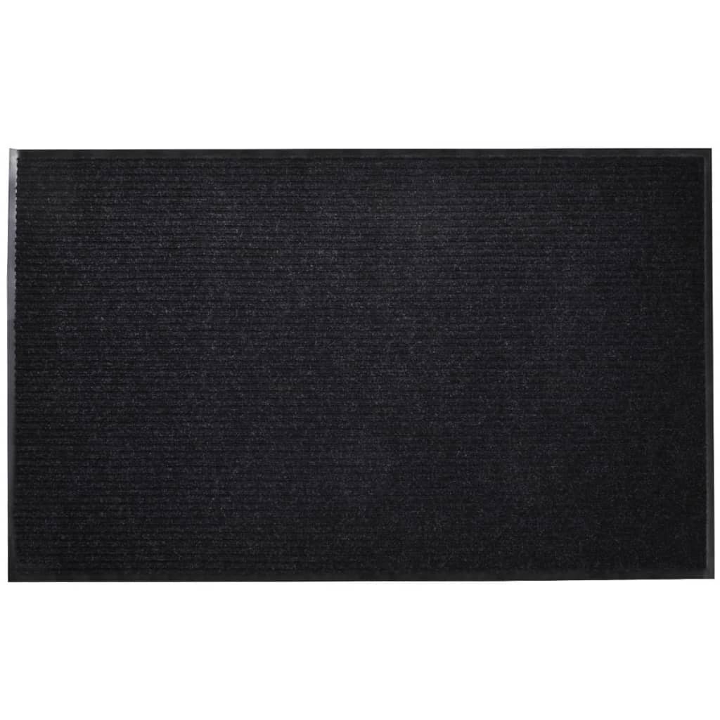 vidaXL Schwarze PVC Türmatte 90 x 120 cm