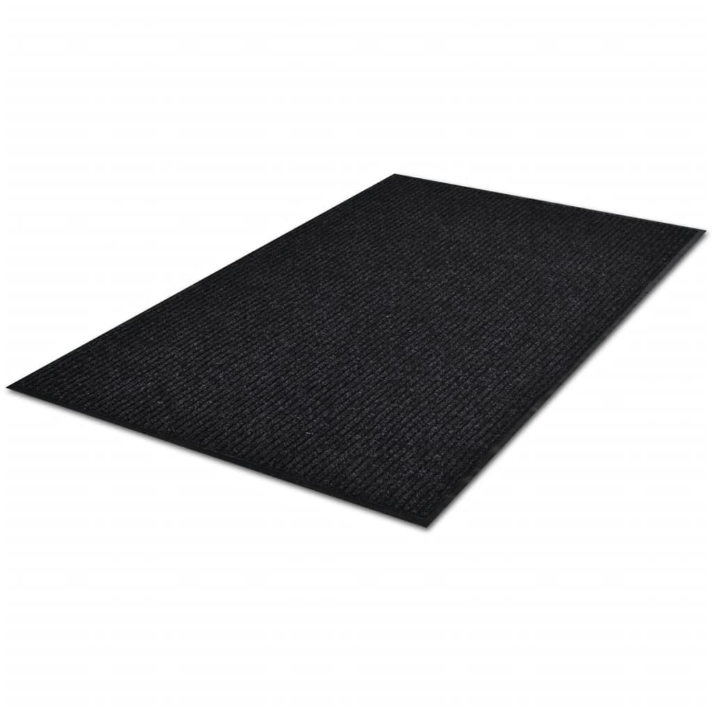  TAPIS  D ENTR E Tapis  de couloir moderneen PVC  Noir 90 x 