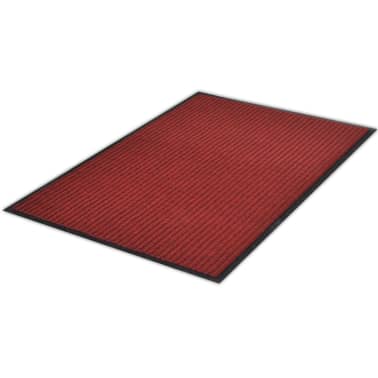 Tapete de entrada com nervuras PVC Vermelho 90 X 150 cm[3/6]
