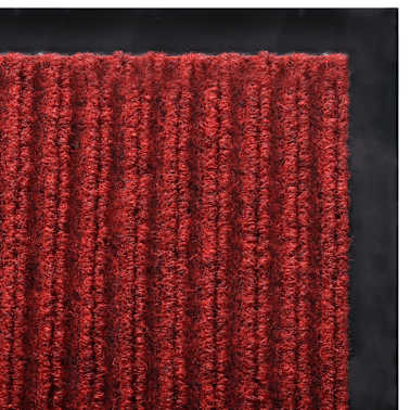 Tapete de entrada com nervuras PVC Vermelho 90 X 150 cm[5/6]