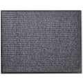 Tapete cinzento para porta em PVC 90 x 60 cm