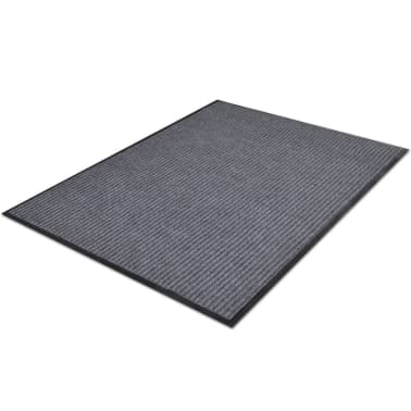 Tapete cinzento para porta em PVC 120 x 180 cm[3/6]