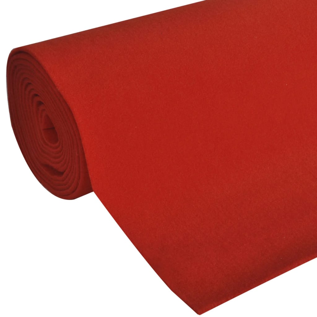 vidaXL Červený koberec 1 x 5 m, extra těžký 400 g/m2