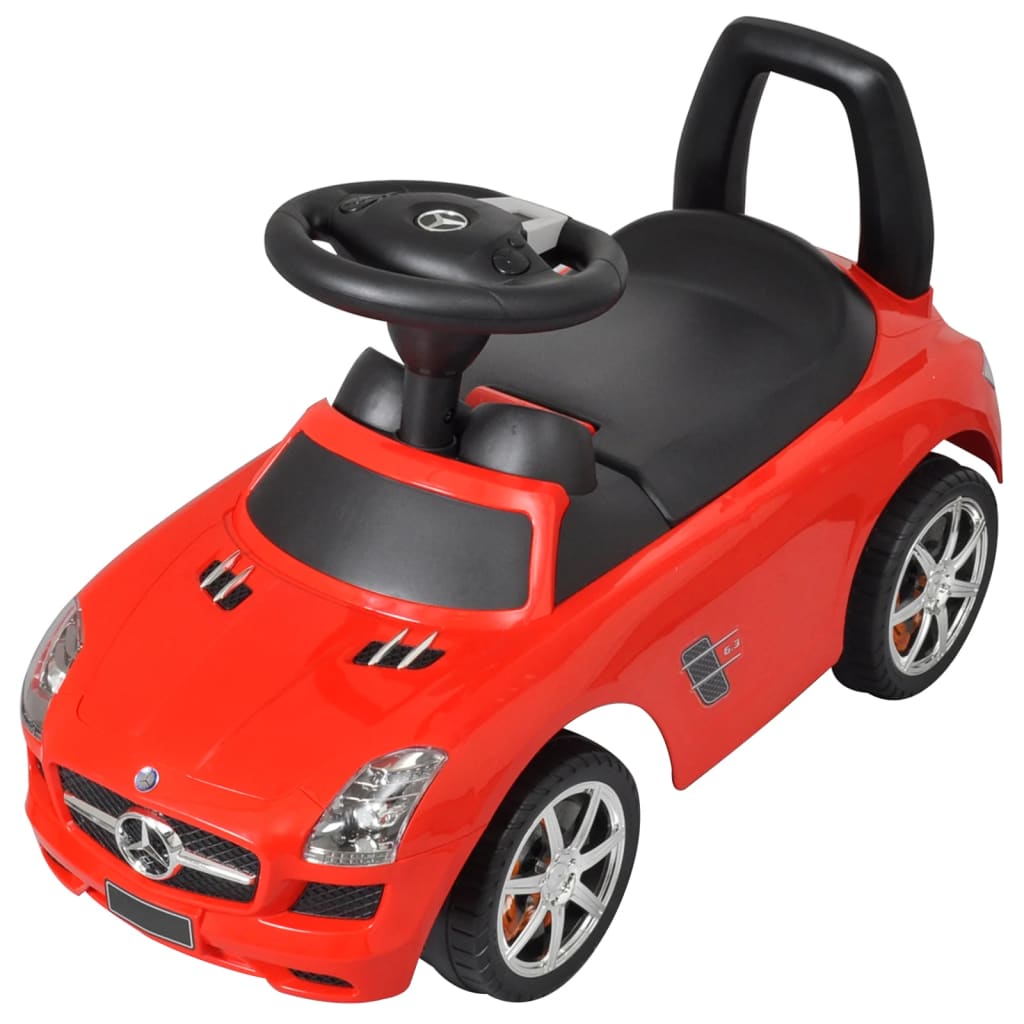 Červené Mercedes Benz detské autíčko na nožný pohon