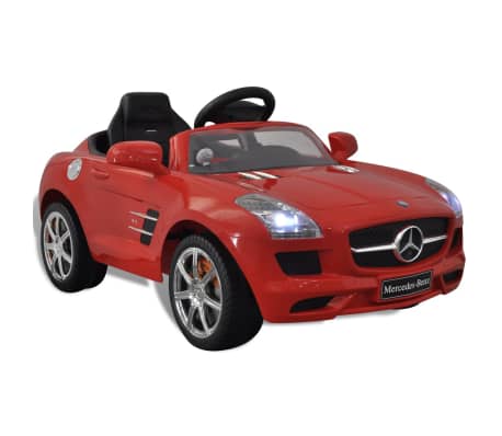 Piros Mercedes Benz Elemes Gyerek Aut&oacute; T&aacute;vir&aacute;ny&iacute;tval