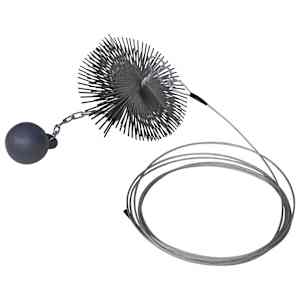 Okrogla Krtača za Čiščenje Dimnika Diameter 20 cm