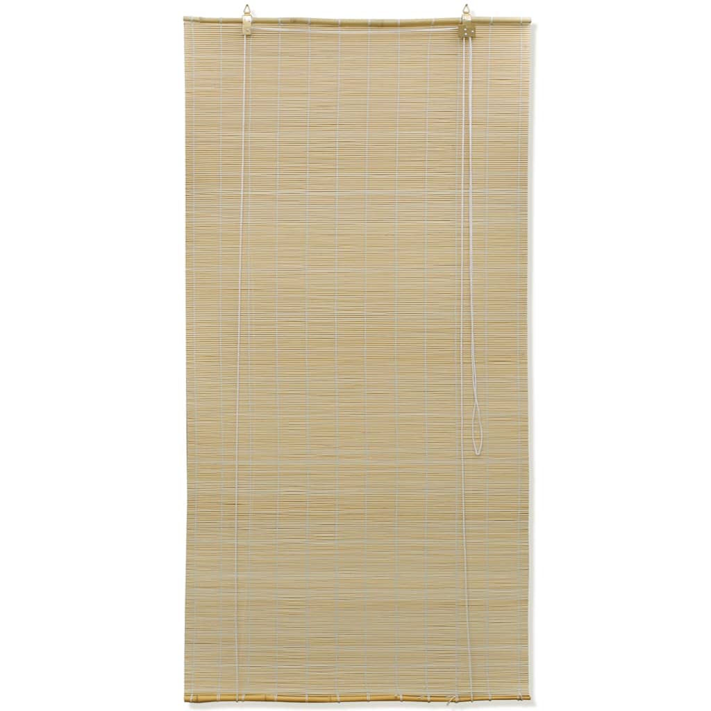 VidaXL - vidaXL Rolgordijn Bamboe 140 x 160 cm (Naturel)