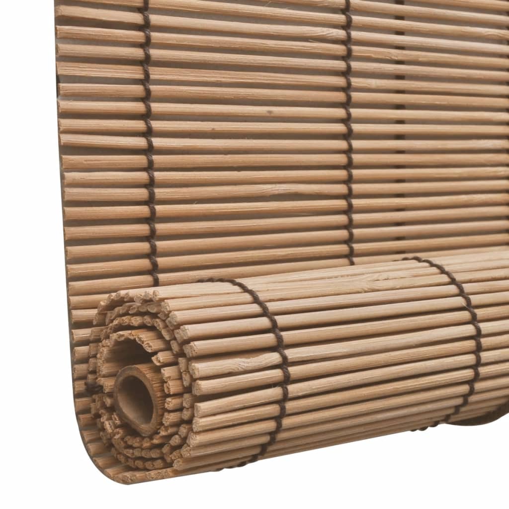 Brown Bamboo Roller Blinds 31.5" x 63"