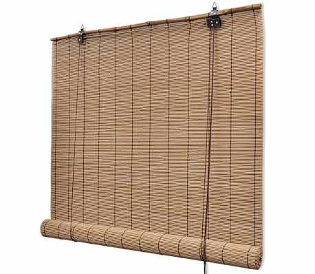 vidaXL Store Enrouleur Bambou Brun Pare-Vue Occultant Tamisant Pare-Soleil