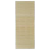 Tapis en bambou naturel à latte Rectangulaire 80 x 200 cm