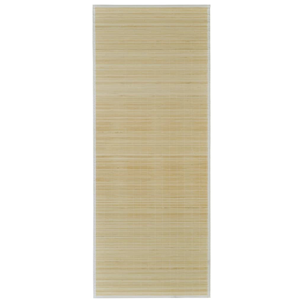 vidaXL Obdélníková přirozeně zbarvená bambusová rohož / koberec 120 x 180 cm