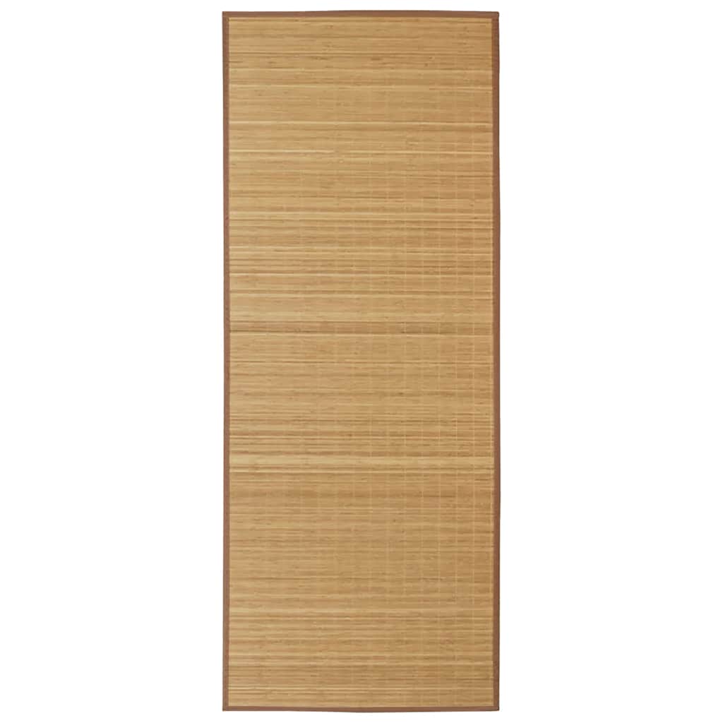 vidaXL Obdĺžnikový hnedý bambusový koberec 150x200 cm