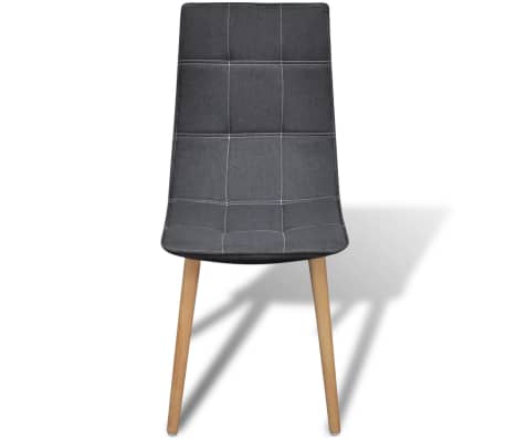 vidaXL spisebordsstole 4 stk. mørkegrå