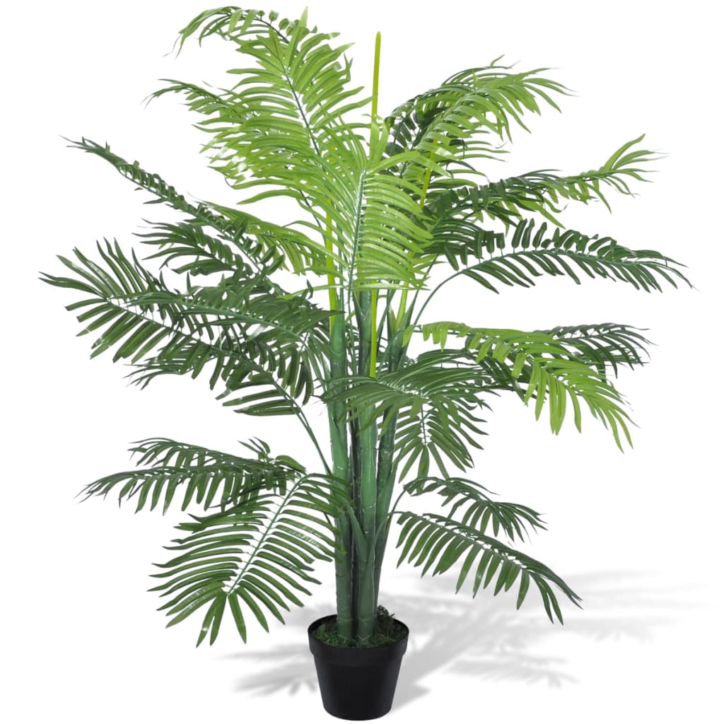 Palmier Phoenix artificial cu aspect natural și ghiveci, 130 cm