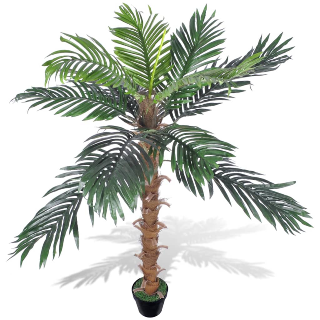 vidaXL kunstig plante kokospalme med potte 140 cm