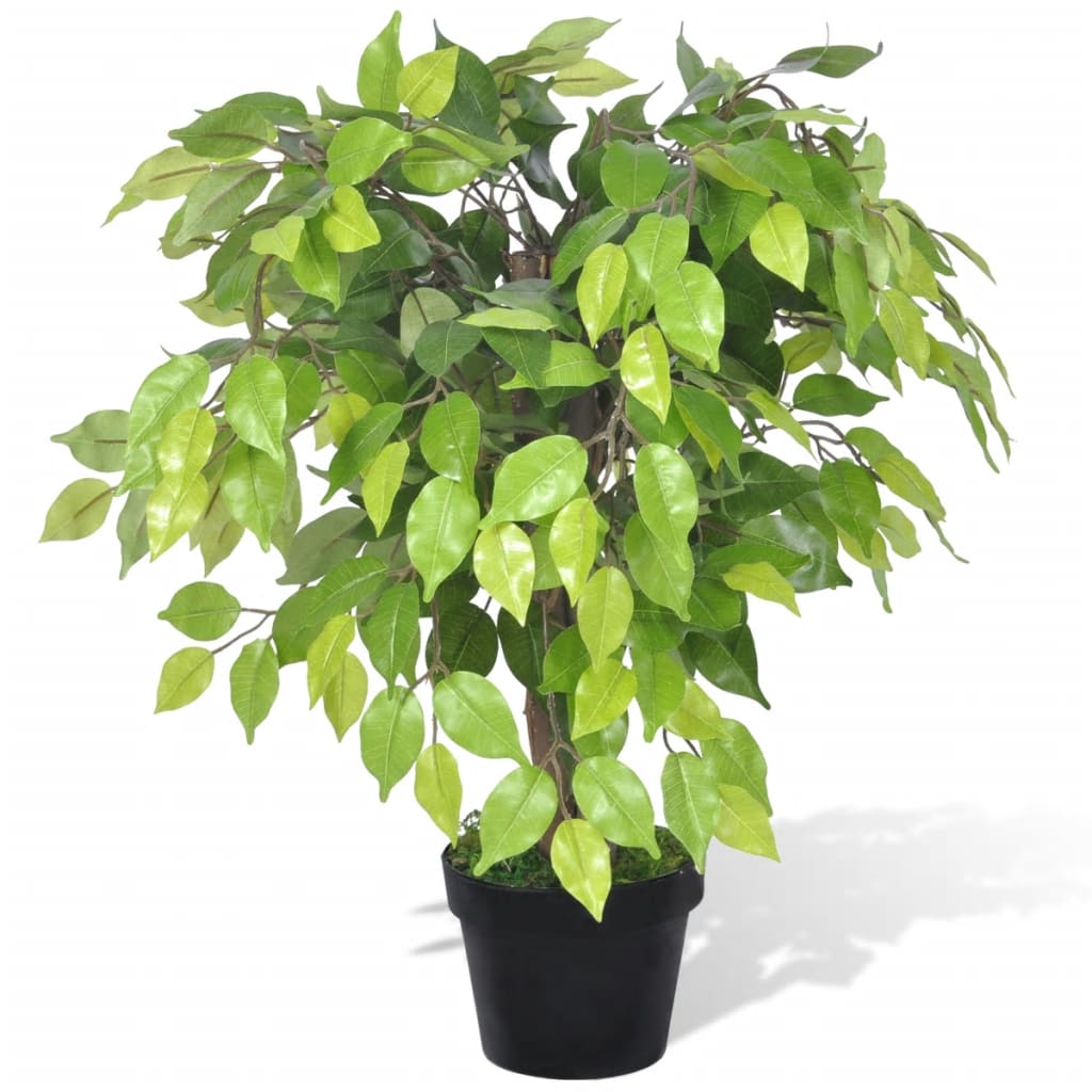 Kunstig Dværg Ficus med Potte 60 cm