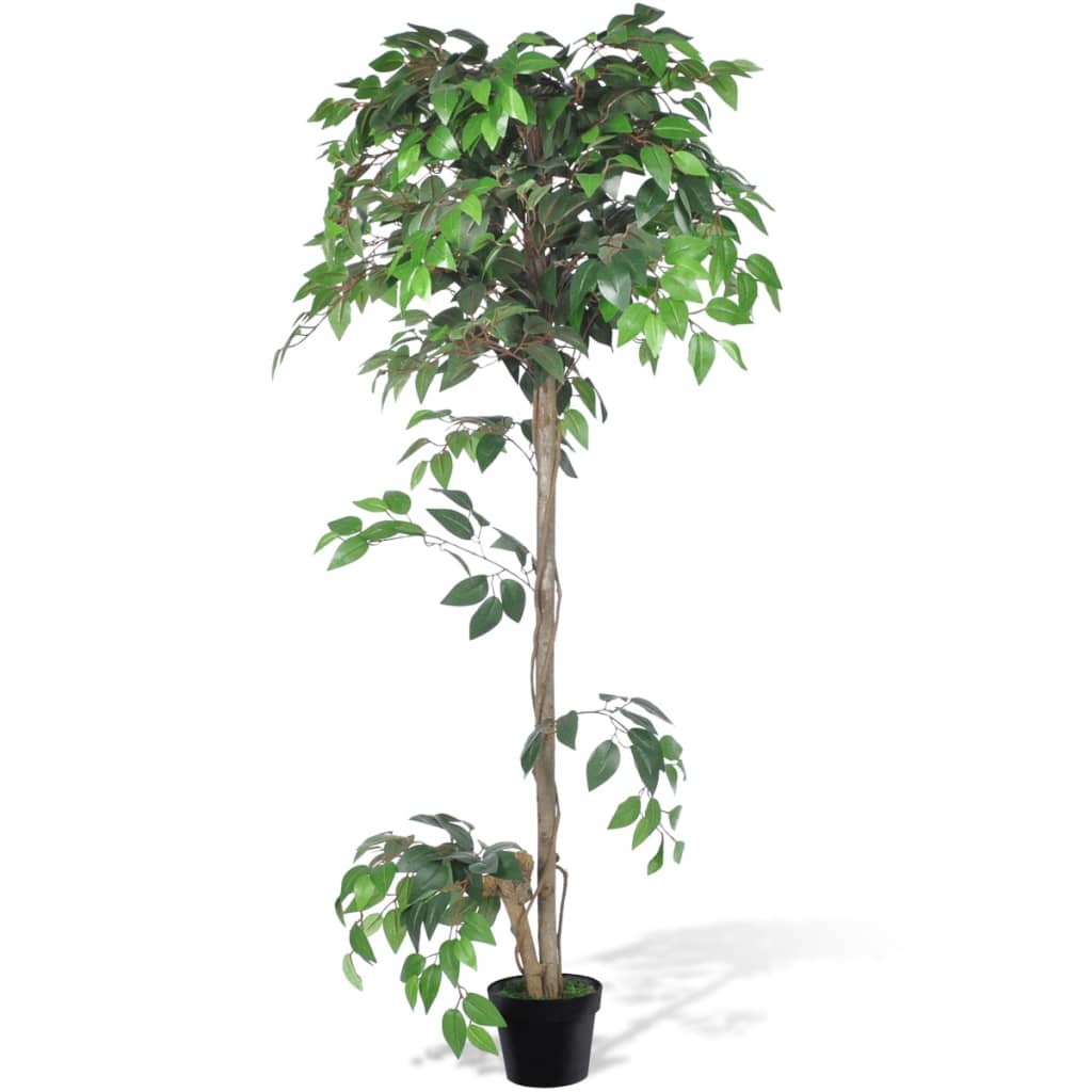 Ficus artificial cu aspect natural și ghiveci, 160 cm de la vidaxl imagine noua