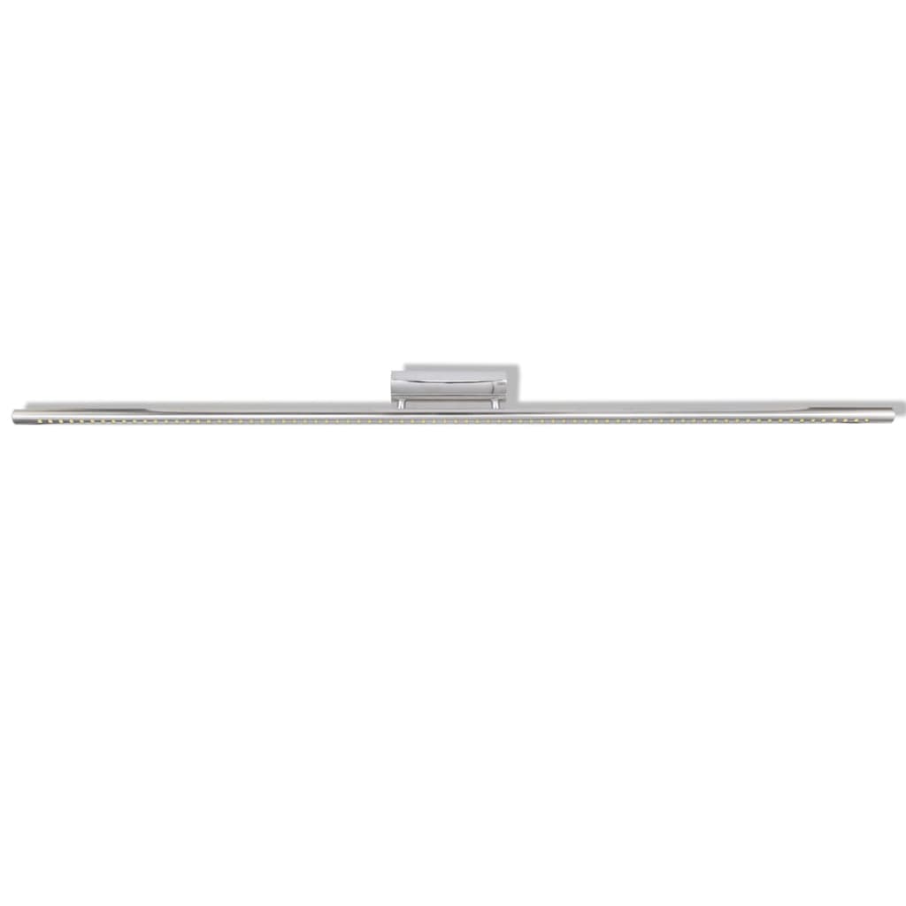 Plafonnier rectiligne en acier inoxydable LED Blanc chaud 15 W