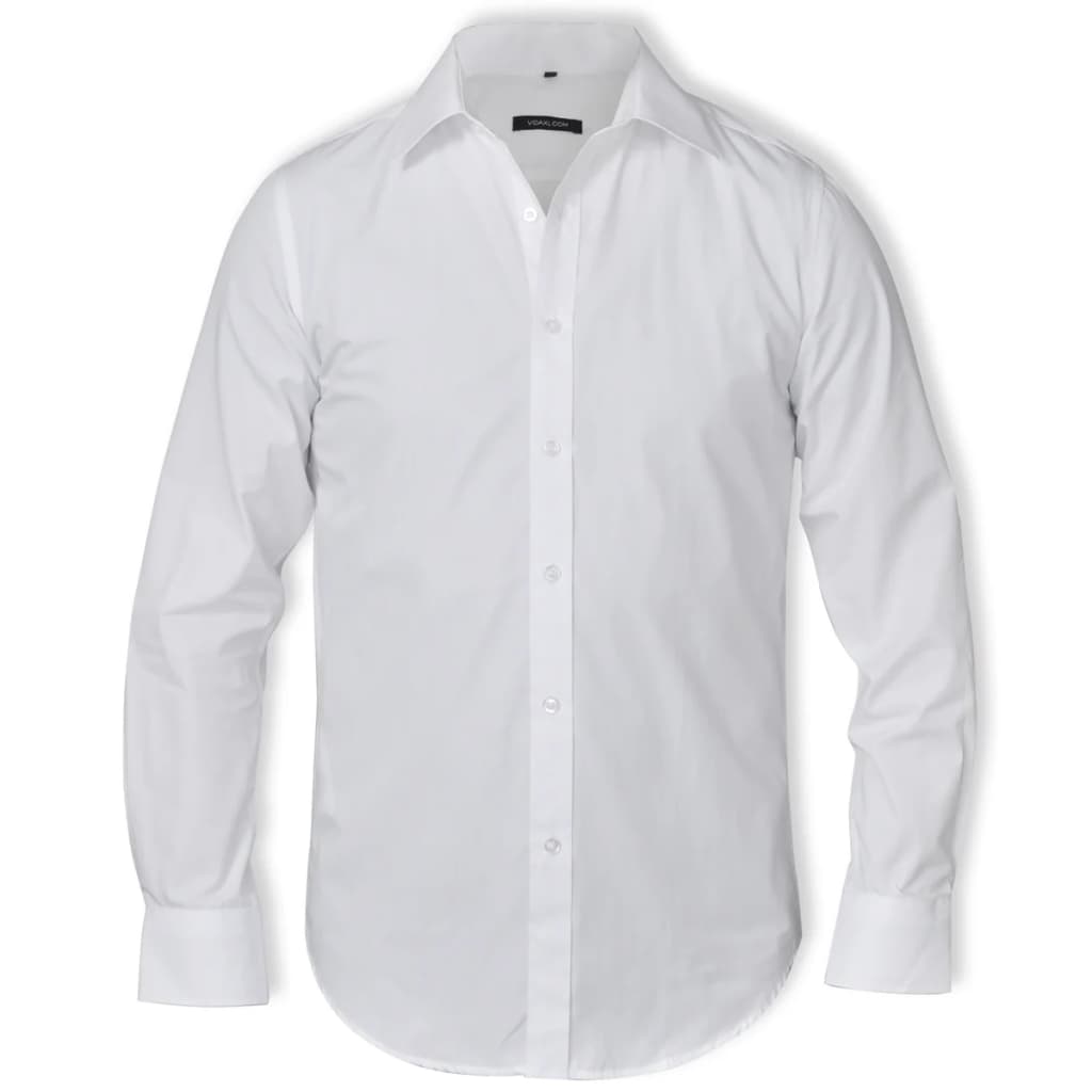 130256 Men’s Business Shirt Size M White