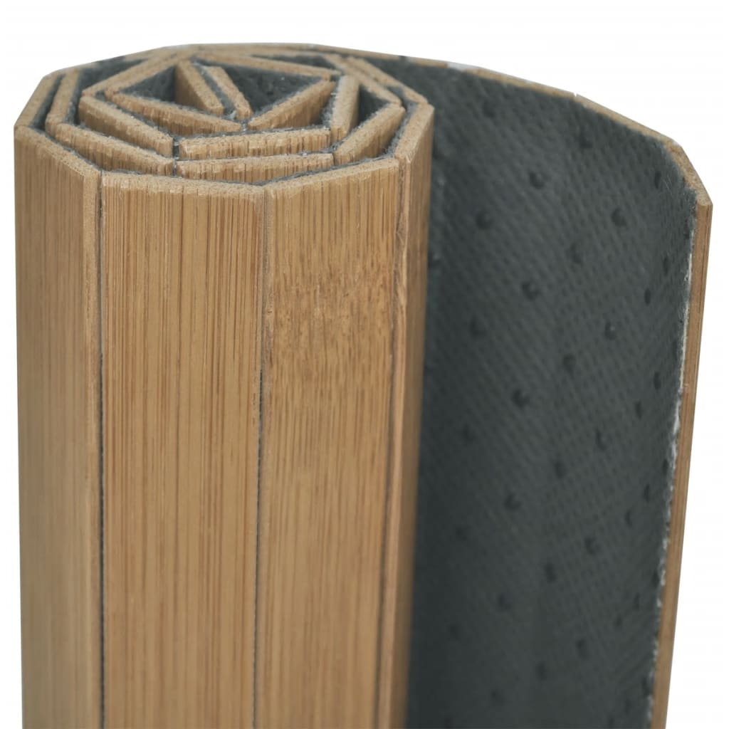 Bambusmatte Tischläufer dunkle Naturtöne 50 x 30 cm 2 Stück