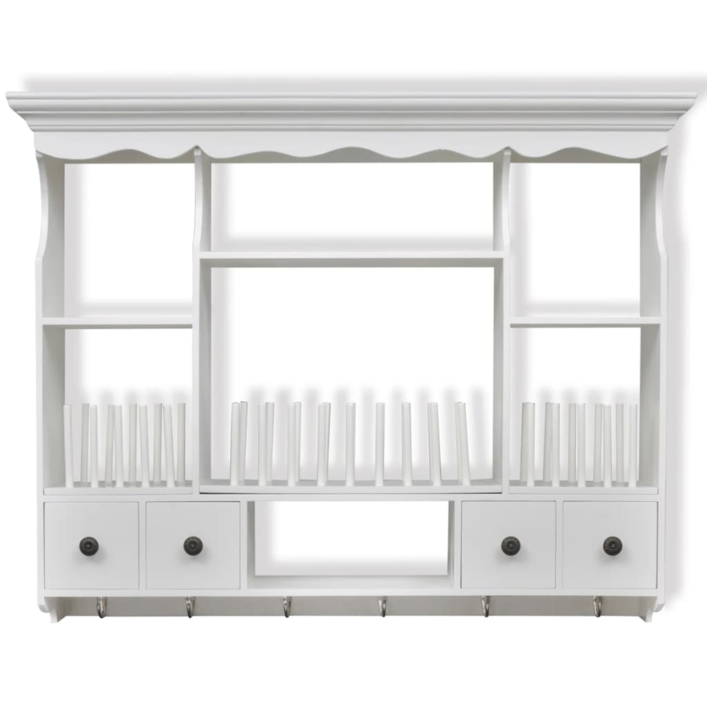 

vidaXL Keukenwandkast hout wit