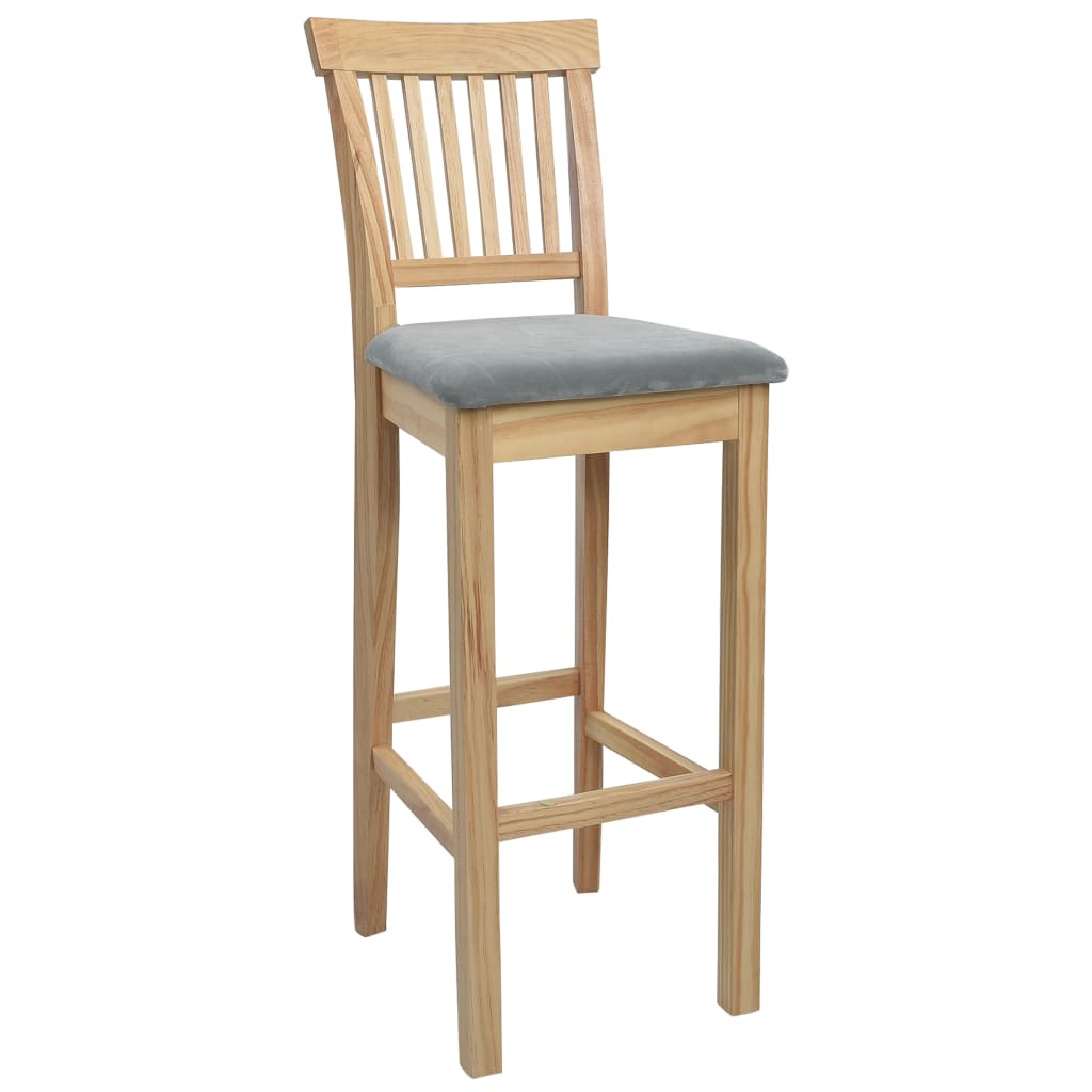 vidaXL Baro kėdės, 2 vnt., mediena
