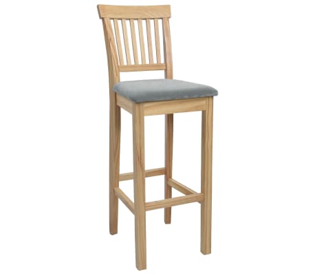 vidaXL Barové židle 2 ks dřevo