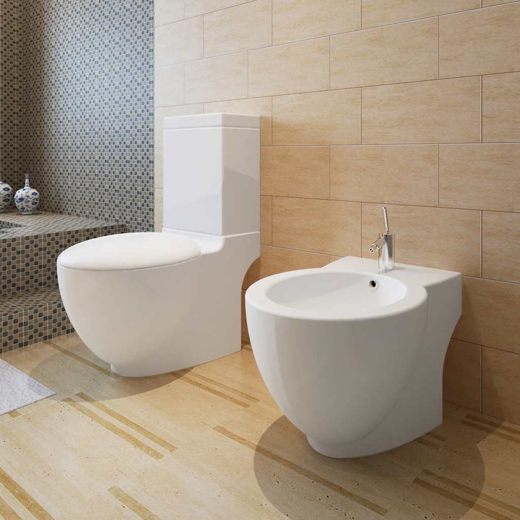 Keramické WC a bidet bílé - obrázek 14