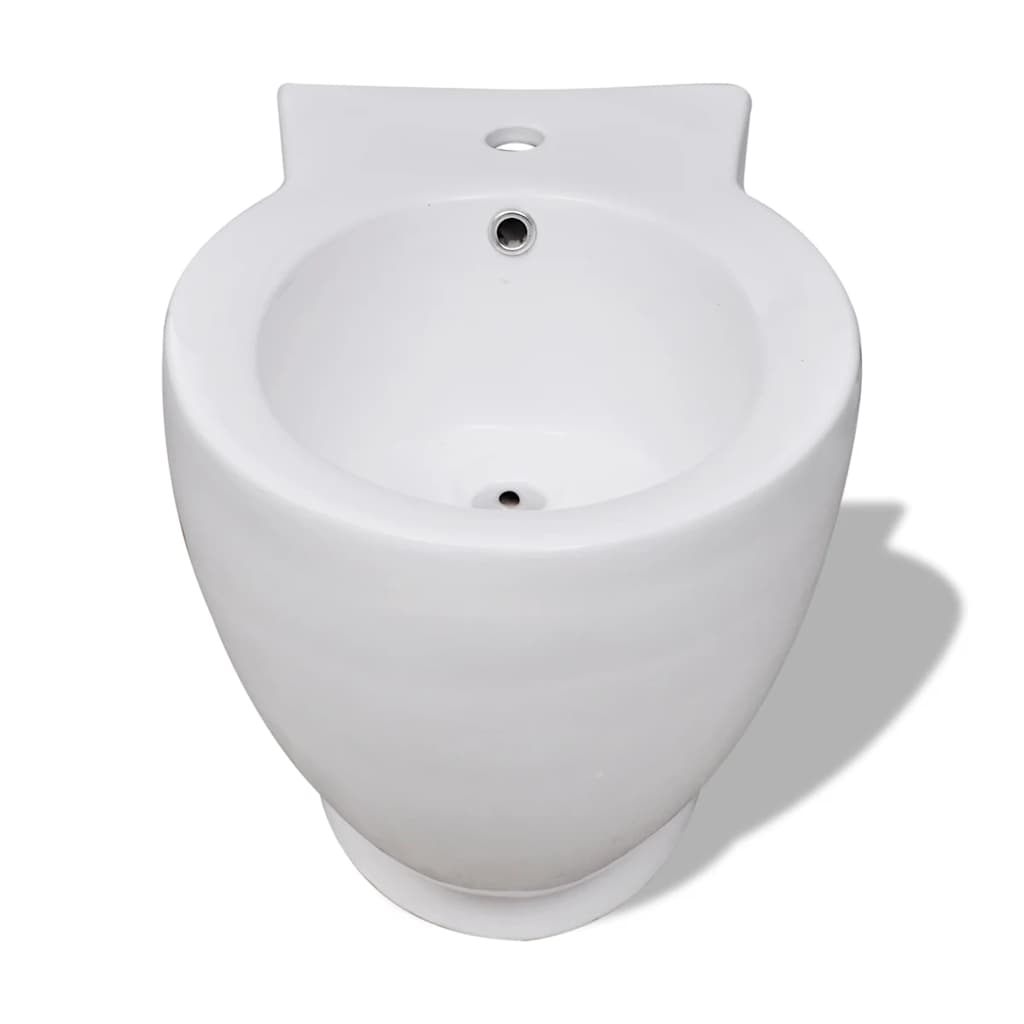 Set Toilette E Bidè In Ceramica Bianca VidaXL 17 width=274