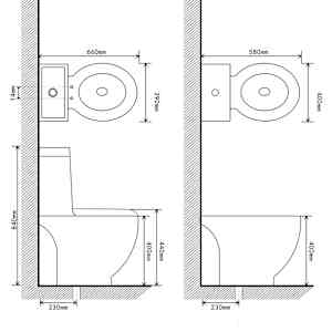 Keramické WC a bidet bílé - obrázek 10