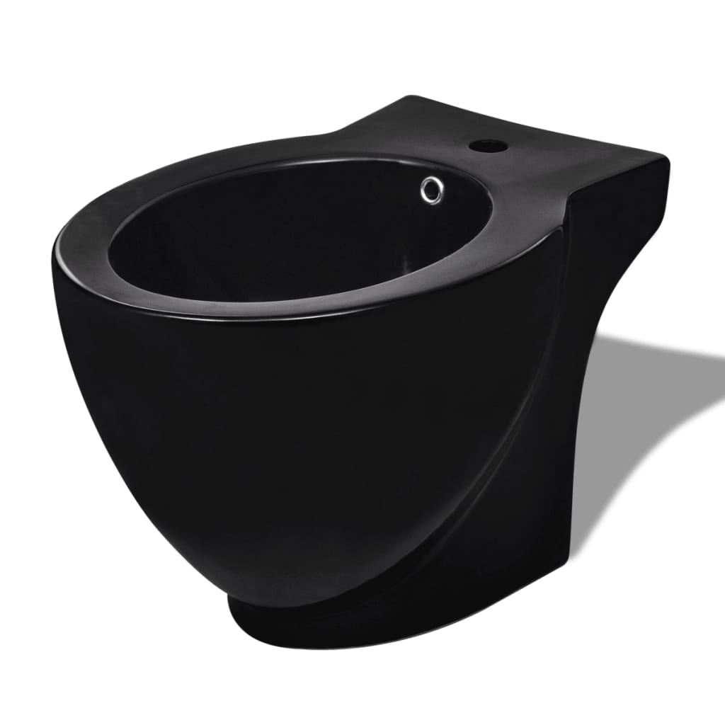 Set Toilette E Bidè In Ceramica Nero VidaXL 13 width=274