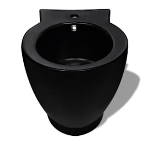 Keramické WC a bidet černé - obrázek 3