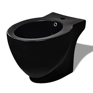Keramické WC a bidet černé - obrázek 4