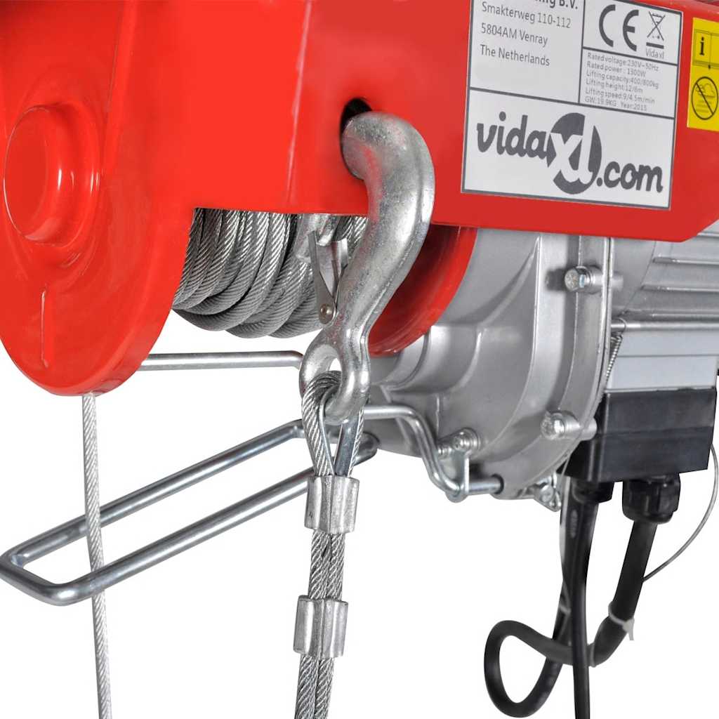 Elektro Seilzug Hebezug Seilwinde Motorwinde Winde mehrere Auswahl vidaXL - Bild 8 von 28