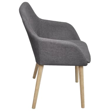 Shop vidaXL spisebordsstole 4 stk. lysegråt stof massivt Shop vidaXL spisebordsstole 4 stk. lysegråt stof massivt