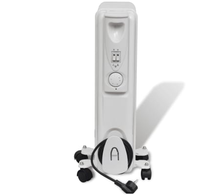 Oljefylt Radiator 1500W 7 Ribber og Tip Over Beskyttelse