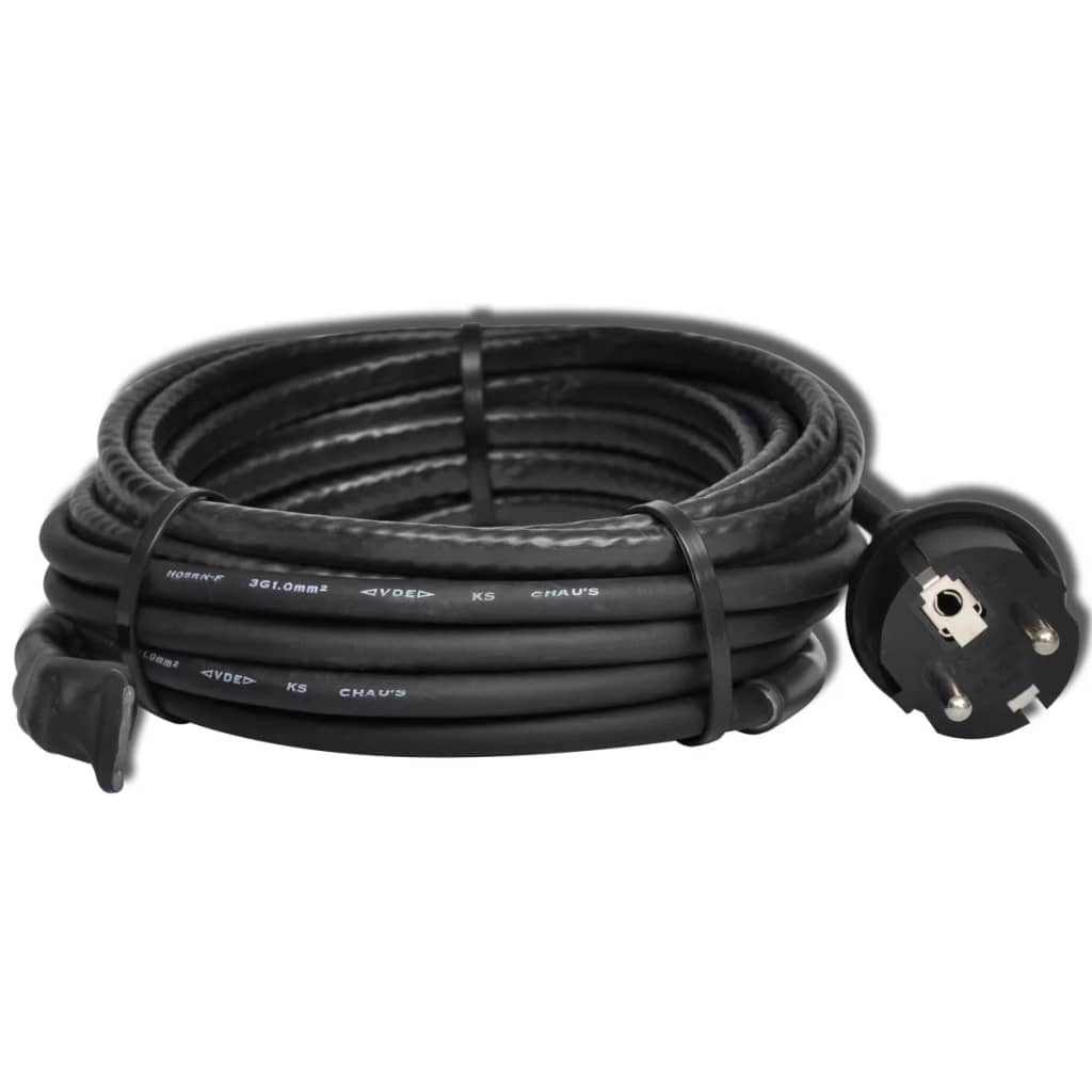 Grijaći kabel s konektorom i termostatom, 5m, 15 W/m