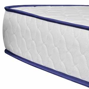 Postel s matrací z paměťové pěny černá kov 180 x 200 cm - obrázek 9