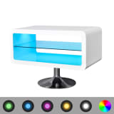 LED Magas fényű fehér TV állvány 80 cm