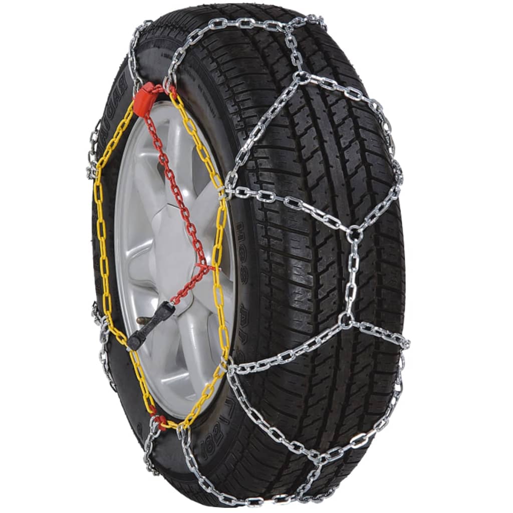 2 Car Snow Chains 12mm KN90 205/55-16 205/65-15 205/50-17 215/45-17